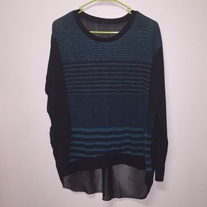 Long Sleeve Mesh Back Shirt